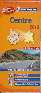 MICHELIN WEGENKAART 518 CENTRE 2012 - (ISBN 9782067169517)
