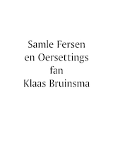 Samle fersen en Oersettings fan Klaas Bruinsma (e-Book)