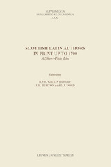 Scottish Latin authors in print up to 1700 (e-Book)