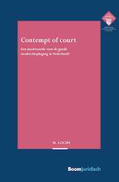 Contempt of court - Marianne Lochs (ISBN 9789462907140)