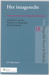 Het inzagerecht - J.R. Sijmonsma (ISBN 9789013076608)