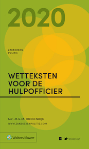 Zakboek Wetteksten voor de Hulpofficier 2020 - (ISBN 9789013157109)