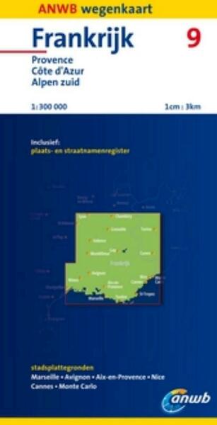 ANWB Wegenkaart Frankrijk 9 - (ISBN 9789018033019)