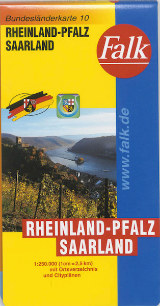 Rheinland-Pfalz Saarland deelkaart 1:250.000 - (ISBN 9783827918260)