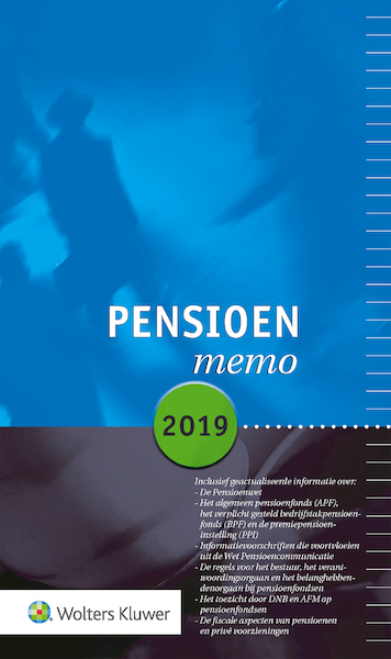 Pensioenmemo 2019 - (ISBN 9789013152807)