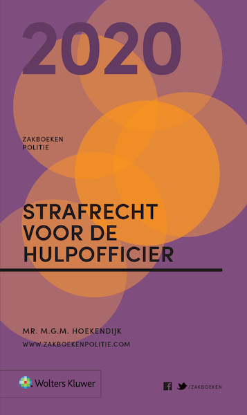 Zakboek Strafrecht voor de Hulpofficier 2020 - M.G.M. Hoekendijk (ISBN 9789013157062)