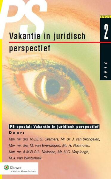 PS special vakantie in juridisch perspectief - (ISBN 9789013126303)