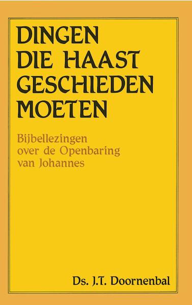 Dingen die haast geschieden moeten - J.T. Doornenbal (ISBN 9789462786974)