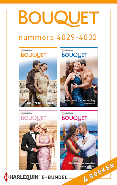 Bouquet e-bundel nummers 4029 - 4032 - Sharon Kendrick, Abby Green, Julia James, Jennifer Hayward (ISBN 9789402539240)