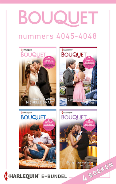 Bouquet e-bundel nummers 4045 - 4048 - Michelle Smart, Lucy Monroe, Michelle Conder, Chantelle Shaw (ISBN 9789402540109)