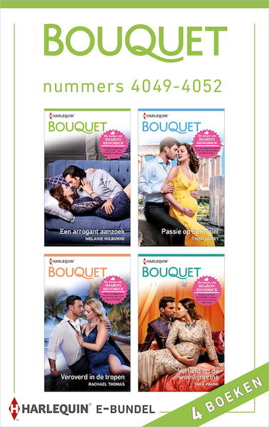 Bouquet e-bundel nummers 4049 - 4052 - Melanie Milburne, Trish Morey, Rachael Thomas, Tara Pammi (ISBN 9789402540116)