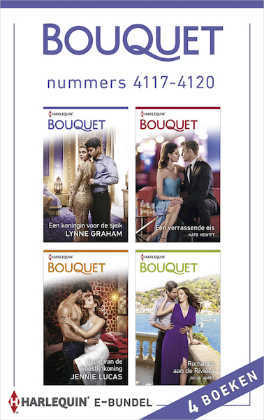 Bouquet e-bundel nummers 4117 - 4120 - Lynne Graham, Kate Hewitt, Jennie Lucas, Julia James (ISBN 9789402544039)
