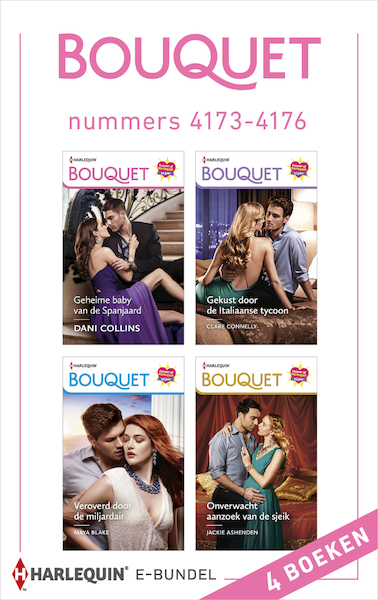 Bouquet e-bundel nummers 4173 - 4176 - Dani Collins, Clare Connelly, Maya Blake, Jackie Ashenden (ISBN 9789402547085)