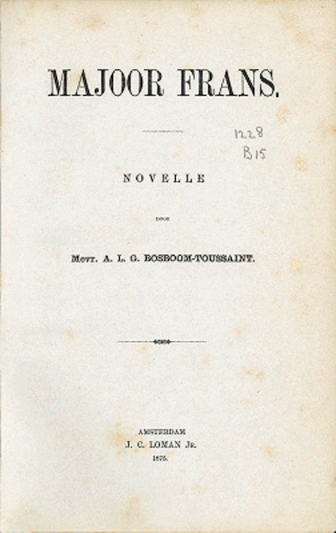 Majoor Frans - A.L.G. Bosboom-Toussaint (ISBN 9789062590360)