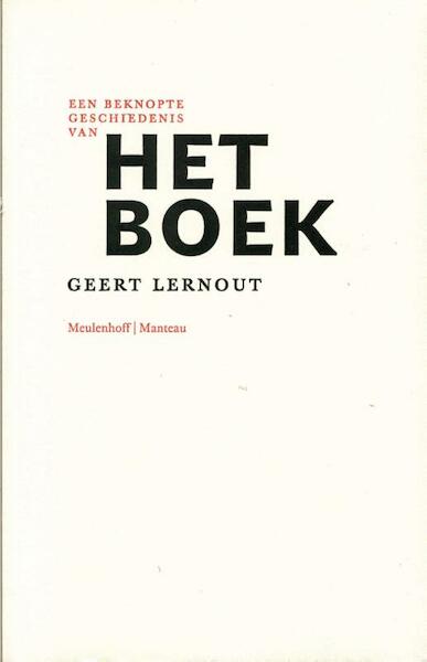 Het boek - Geert Lernout (ISBN 9789460420023)