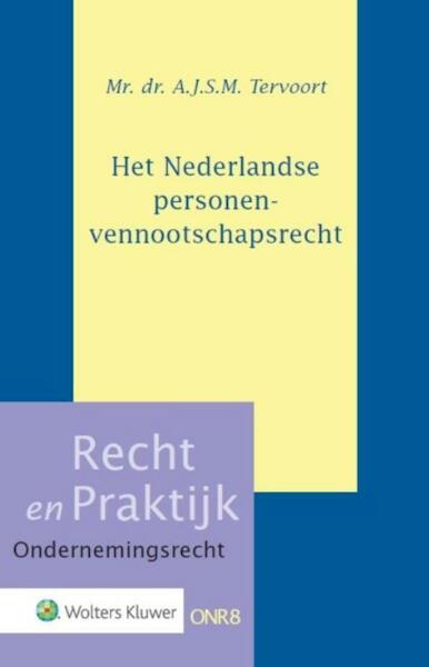 Het Nederlandse personenvennootschapsrecht - A.J.S.M. Tervoort (ISBN 9789013131093)