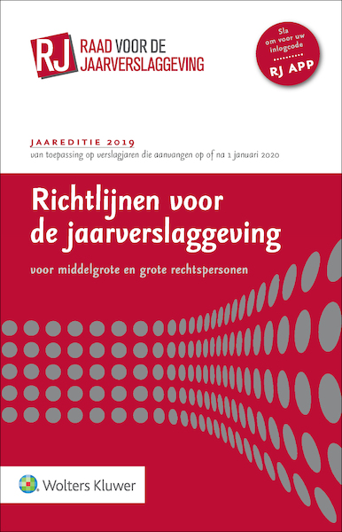 Richtlijnen voor de jaarverslaggeving, middelgrote en grote rechtspersonen 2019 - (ISBN 9789013151695)