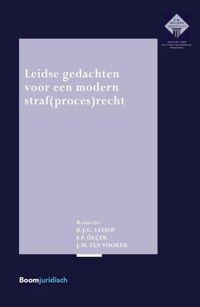 Leidse gedachten voor een modern straf(proces)recht - (ISBN 9789462903920)