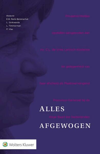 Alles afgewogen - (ISBN 9789013136869)