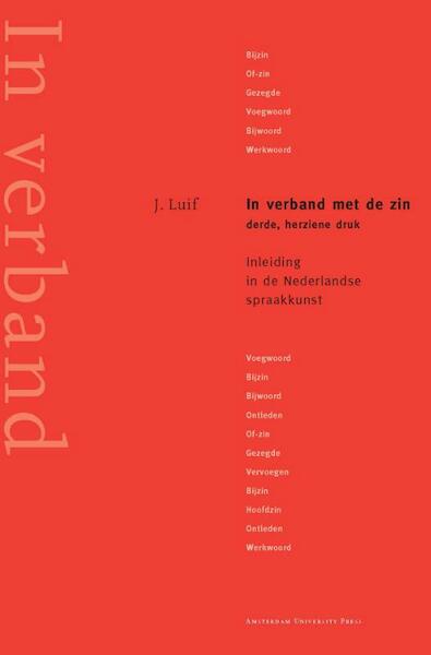 In verband met de zin - J. Luif (ISBN 9789053563243)