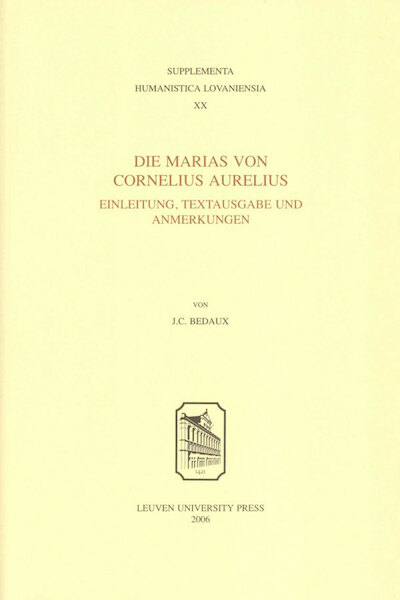 Die Marias von Cornelius Aurelius - Jan C. Bedaux (ISBN 9789461661241)