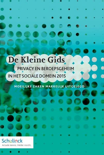 Privacy en beroepsgeheim in het sociale domein 2015 - Lydia Janssen (ISBN 9789013129755)