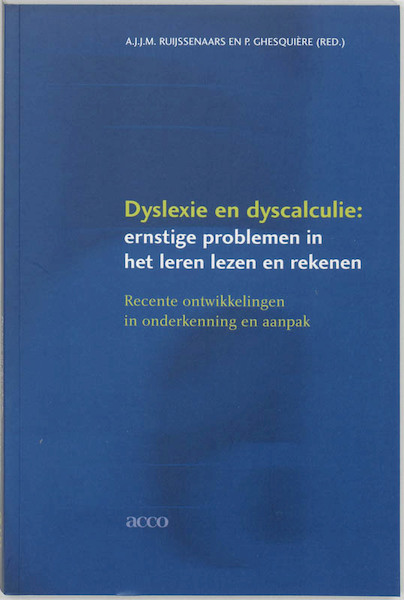 Dyslexie en dyscalculie - (ISBN 9789033451485)