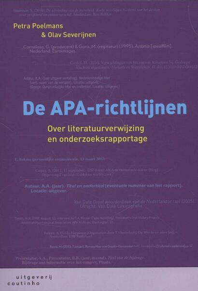 De APA-richtlijnen - Petra Poelmans, Olav Severijnen (ISBN 9789046961537)
