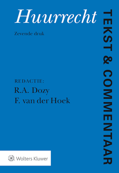 Huurrecht - R.A. Dozy, F. van der Hoek (ISBN 9789013134247)