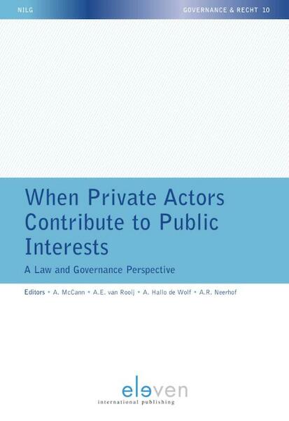 When private actors contribute to public interests - (ISBN 9789089749956)