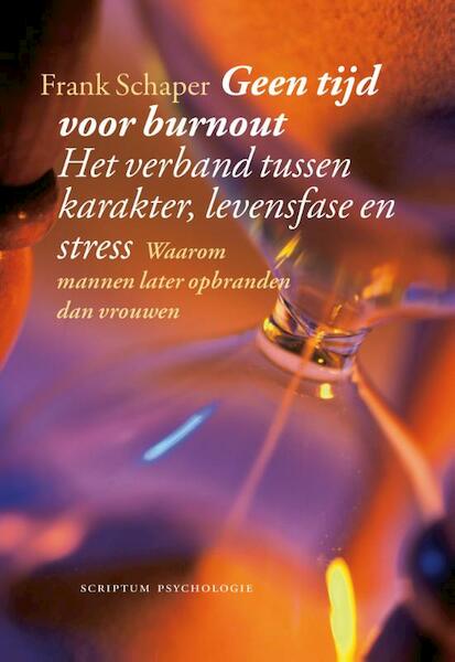 Geen tijd voor burnout - Frank Schaper (ISBN 9789055949502)