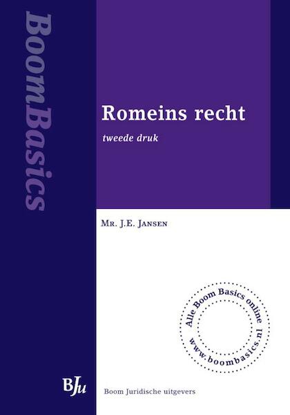 Boom basics Romeins recht - J.E. Jansen (ISBN 9789460948510)