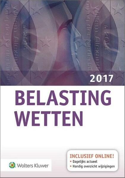 Pocket Belastingwetten - pocketeditie 2017 - (ISBN 9789013138931)