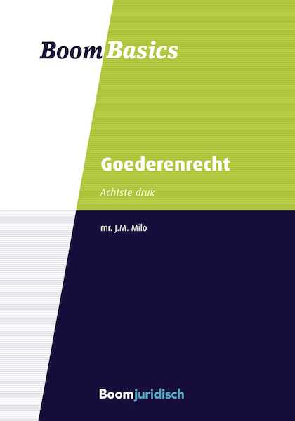 Boom Basics Goederenrecht - M.J. Milo (ISBN 9789462748613)