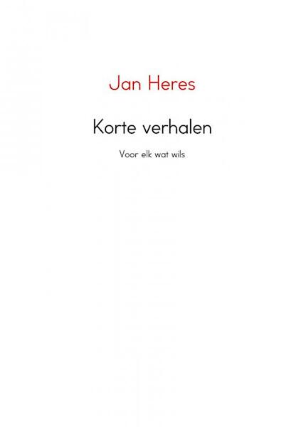 Korte verhalen - Jan Heres (ISBN 9789462542501)