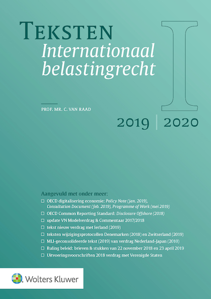 Teksten Internationaal belastingrecht 2019/2020 - C. van Raad (ISBN 9789013154061)