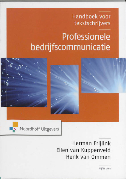 Professionele bedrijfscommunicatie - H. Frijlink (ISBN 9789001767747)