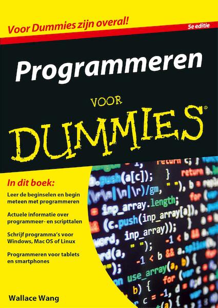 Programmeren voor Dummies - Wallace Wang (ISBN 9789045352565)