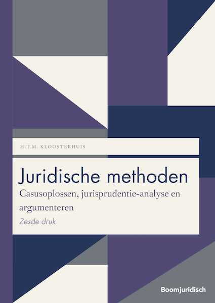 Juridische methoden - H.T.M. Kloosterhuis (ISBN 9789462907713)