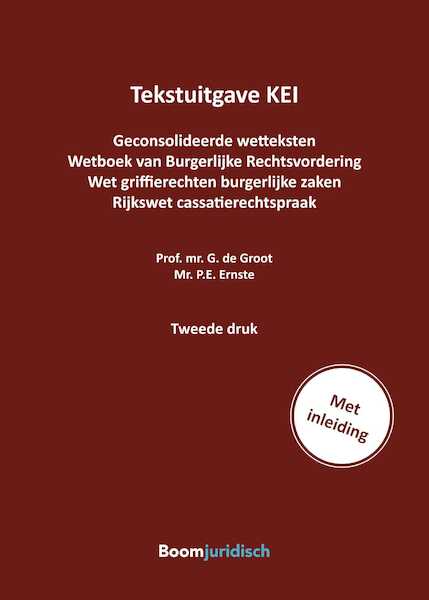 Tekstuitgave KEI - P.E. Ernste (ISBN 9789462746282)