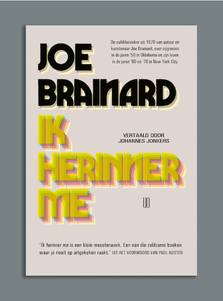 Ik herinner me - Joe Brainard (ISBN 9789493290099)