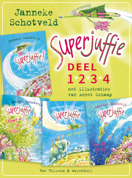 Superjuffie (deel 1-4) - Janneke Schotveld (ISBN 9789000379408)
