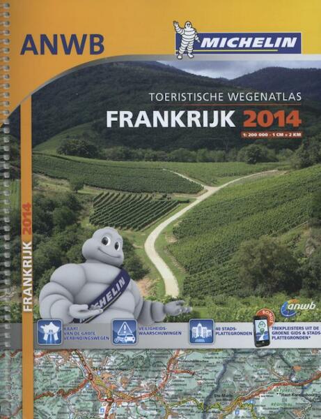 Atlas Michelin ANWB Frankrijk 2014 - (ISBN 9782067192652)