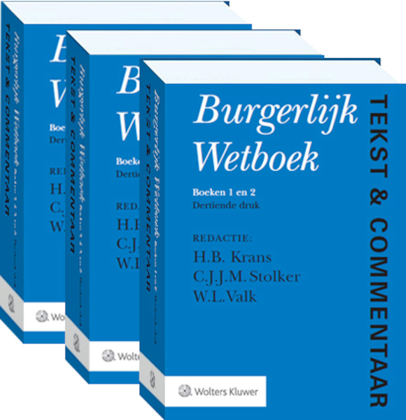 Tekst & Commentaar Burgerlijk Wetboek - H.B. Krans (ISBN 9789013151831)