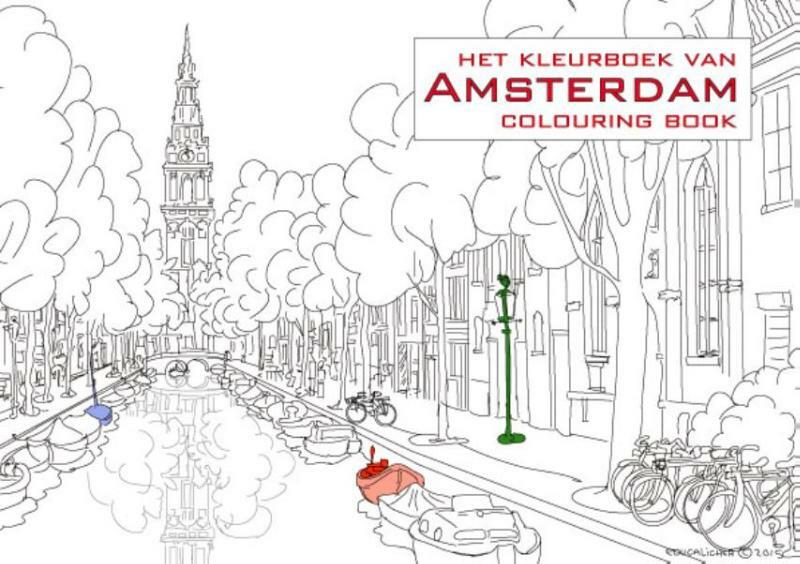Kleurboek van Amsterdam colouring book - Liset 't Hart (ISBN 9789082377811)